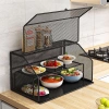 Lồng Bàn Thép 2 Tầng - Kệ Úp Bát Chống Côn Trùng, Dùng cho Tủ Đựng Đồ Ăn, 318.000 VND