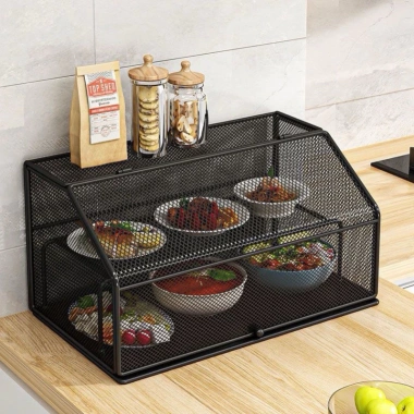 Lồng bàn thép đựng thực phẩm, chống côn trùng, tiện lợi, giảm giá 320k My Nhân 3