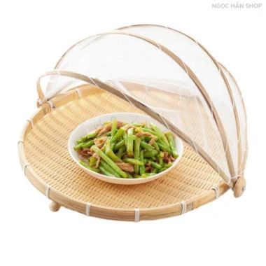 Lồng bàn tre gấp gọn - Mẹt decor đa size, thân thiện môi trường, giảm 153.332₫ 5