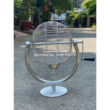 Lồng cầu 30cm quay lô tô xổ số chân tròn để bàn - Giá ưu đãi 1.800.000 VNĐ