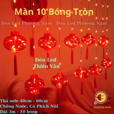Lồng Đèn Đỏ Chống Nước Ngoài Trời - Nhiều mẫu, có phích nối, giá ưu đãi 130k 9