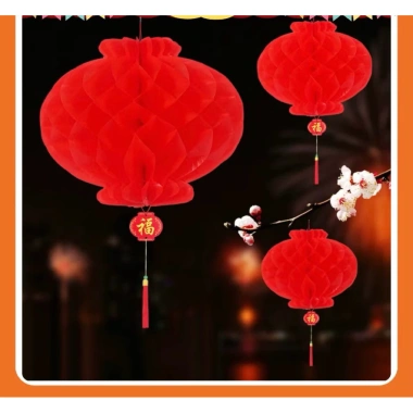 Lồng Đèn Giấy Đỏ 150 chiếc - Combo Trang Trí Tết 2.026, Dễ Treo, Sắc Màu Rực Rỡ 4