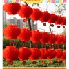 Lồng Đèn Giấy Đỏ 150 chiếc - Combo Trang Trí Tết 2.026, Dễ Treo, Sắc Màu Rực Rỡ 5