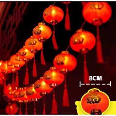 Lồng Đèn LED Đỏ Dây 5m - 16 Bóng Sáng Rực, Trang Trí Lễ Tết Giá Ưu Đãi 106.000₫ 10