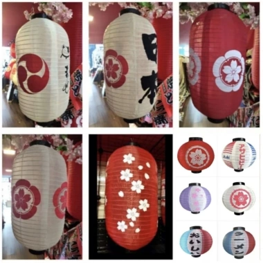 Lồng đèn phong cách Nhật đa kích thước 12inch 30x55cm 10inch 23x45cm 30x30cm Giá ưu đãi 70.000đ