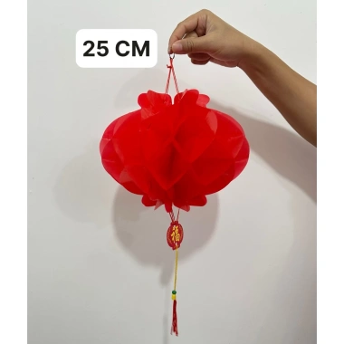Lồng Đèn Tổ Ong Đỏ Ngũ Phúc Chữ Việt và Phúc Lộc Thọ Tài Phát, Giá ưu đãi 48k, Trang Trí Tết 2.026