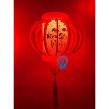 Lồng đèn Vạn Sự Như Ý đỏ 5m 6 bóng treo trang trí lễ Tết, rèm dài sang trọng, giá ưu đãi 286k 7