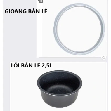Lòng inox thay thế nồi áp suất điện Korichi KALPEN Elmich Shap 2,5-3l giá 159.000 bán lẻ