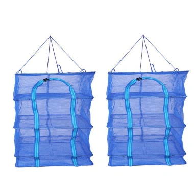 Lồng Lưới Phơi Thực Phẩm 4 Tầng Chống Côn Trùng PE Xanh 45x45x65cm 63.000₫
