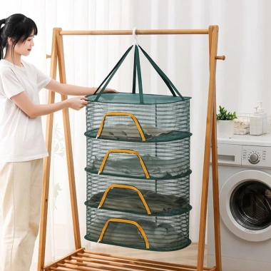 Lồng Lưới YUYU đa năng - Giỏ phơi thực phẩm, rau củ, chống ruồi muỗi, lưới gập gọn 2