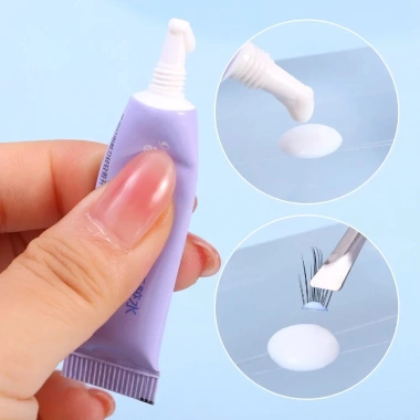 Lông Mi Giả Keo Sấy Nhanh 1 Chiếc - Định Hình Lâu, Chống Thấm Nước, Không Kích Ứng, Dễ Loại Bỏ - Giá 21.999 VND 2