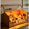 Lồng nuôi gà, chuột hamster gỗ mica - Phù hợp gà rutin, chim, bò sát (40-80cm) Giá ưu đãi 209.000 2