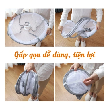 Lồng Phơi Sấy Thực Phẩm HERO Giỏ Phơi Rau Củ Thảo Dược, Chống Bụi, Gấp Gọn, Dễ Vệ Sinh, 64k