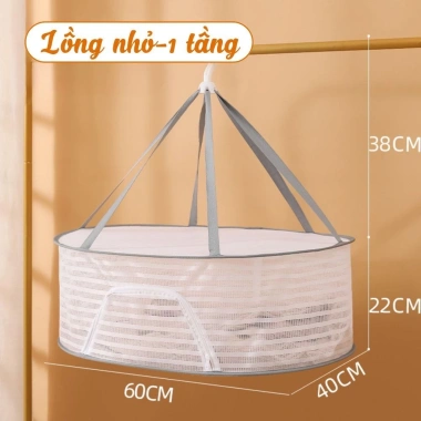 Lồng Phơi Sấy Thực Phẩm HERO Giỏ Phơi Rau Củ Thảo Dược, Chống Bụi, Gấp Gọn, Dễ Vệ Sinh, 64k 10 Lồng Phơi Sấy Thực Phẩm HERO Giỏ Phơi Rau Củ Thảo Dược, Chống Bụi, Gấp Gọn, Dễ Vệ Sinh, 64k 10