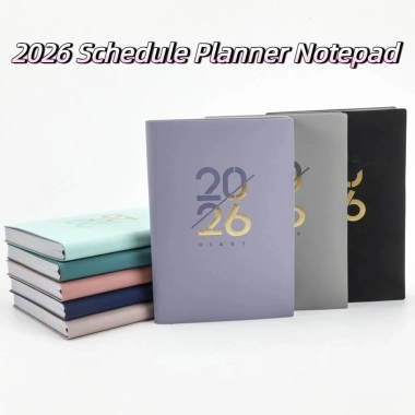 LONGPEAN 2.026 Notepad A5 Lập Kế Hoạch Chương Trình Nghị Sự Giấy Dày Chống Mài Mòn Bookmark Sắp Xếp Thời Gian Giá 129k 8