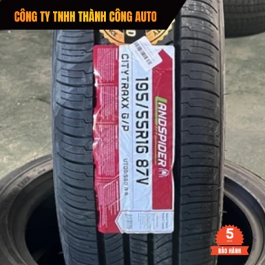 Lốp 195/55R16 LANDSPIDER giá 1.47tr cho Hyundai Accent 2.018, i20, Kia Rio 1.6 - CIAZ 2