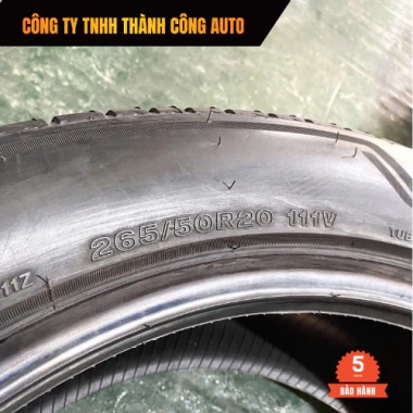 Lốp Bridgestone 265/50R20 Japan cho Ford Everest 2.2 - Chính hãng, giá 5,99 triệu VND 4 Lốp Bridgestone 265/50R20 Japan cho Ford Everest 2.2 - Chính hãng, giá 5,99 triệu VND 4