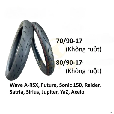 Lốp vỏ Victra không ruột 70/90-17 & 80/90-17 Wave Future Sonic Raider - 564.540₫