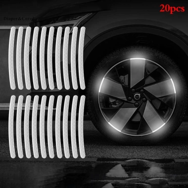 Lốp Xe CORED 20 chiếc Dải Phản Quang Dán Bánh Xe Máy - An Toàn, Giá 43.524₫