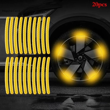 Lốp Xe CORED 20 chiếc Dải Phản Quang Dán Bánh Xe Máy - An Toàn, Giá 43.524₫