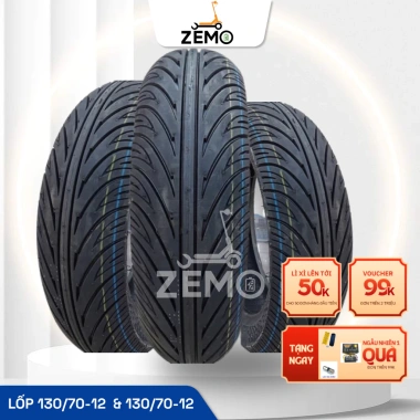 Lốp xe không sàm 12 inch 110/70-12,120/70-12,130/70-12 - Giá 370k cho xe điện, xe máy