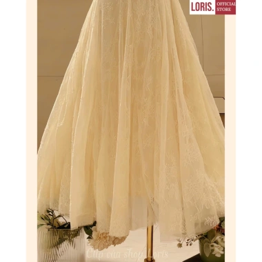 LORIS Lyna Dress - Đầm dài hở lưng sang trọng, giảm giá 486.000₫ 4