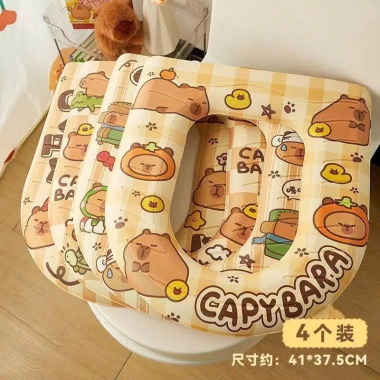 Lót bồn cầu gấu Capybara - Đáng yêu, bảo vệ tối ưu, giá sỉ ưu đãi 34.500đ