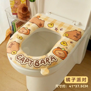 Lót bồn cầu gấu Capybara - Đáng yêu, bảo vệ tối ưu, giá sỉ ưu đãi 34.500đ