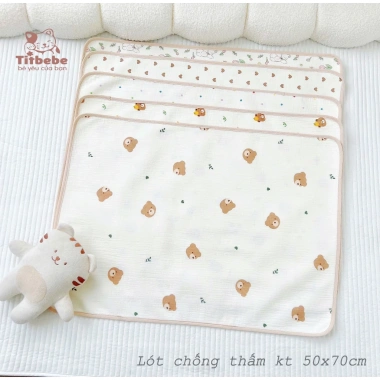 Lót Chống Thấm Xô Muslin Cao Cấp Siêu Mềm, Thoáng Mát Cho Bé - Giá 115k