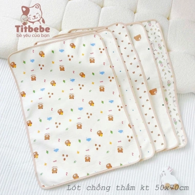 Lót Chống Thấm Xô Muslin Cao Cấp Siêu Mềm, Thoáng Mát Cho Bé - Giá 115k