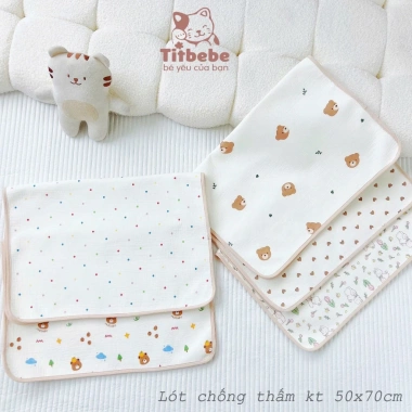 Lót Chống Thấm Xô Muslin Cao Cấp Siêu Mềm, Thoáng Mát Cho Bé - Giá 115k