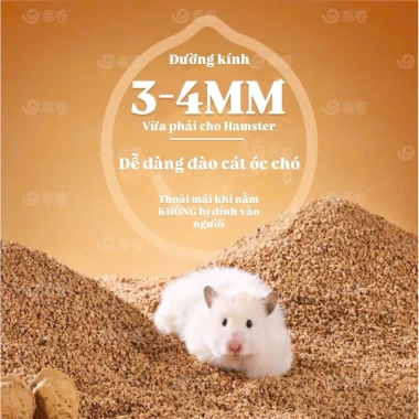 Lót chuồng hamster Hạt Vỏ Óc Chó GJGJO – Thân thiện, khử mùi, ít bụi, an toàn – Giá ưu đãi 138k (166,980đ) Hà Nội 6