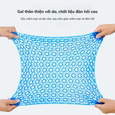 Lót ghế đệm tổ ong Voi.Baby Silicone 3D êm ái, giảm nhức mỏi ngồi lâu - 58.406₫ 4