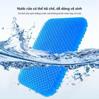 Lót ghế đệm tổ ong Voi.Baby Silicone 3D êm ái, giảm nhức mỏi ngồi lâu - 58.406₫ 7