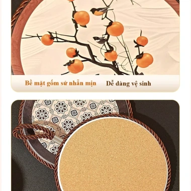 Lót Nồi Gốm Sứ Cách Nhiệt – Chống Trượt, Chịu Nhiệt Cao, Dây Treo Trang Trí Bàn Ăn, Giá 89.000₫ 7 Lót Nồi Gốm Sứ Cách Nhiệt – Chống Trượt, Chịu Nhiệt Cao, Dây Treo Trang Trí Bàn Ăn, Giá 89.000₫ 7