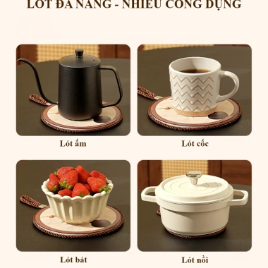 Lót Nồi Gốm Sứ Cách Nhiệt – Chống Trượt, Chịu Nhiệt Cao, Dây Treo Trang Trí Bàn Ăn, Giá 89.000₫ 9 Lót Nồi Gốm Sứ Cách Nhiệt – Chống Trượt, Chịu Nhiệt Cao, Dây Treo Trang Trí Bàn Ăn, Giá 89.000₫ 9