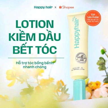 Lotion Kiềm Dầu Happy Hair Day 100ml - Tóc Bồng Bềnh, Kiểm Soát Dầu, 299k