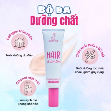 Lotion Kiềm Dầu Phồng Tóc Bunny Hair 100ml - Dầu Giảm Bết Ngứa Tóc Bồng Bềnh 70.000đ 5