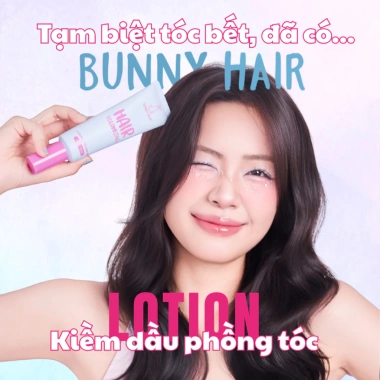 Lotion Kiềm Dầu Phồng Tóc Bunny Hair 100ml - Dầu Giảm Bết Ngứa Tóc Bồng Bềnh 70.000đ 6