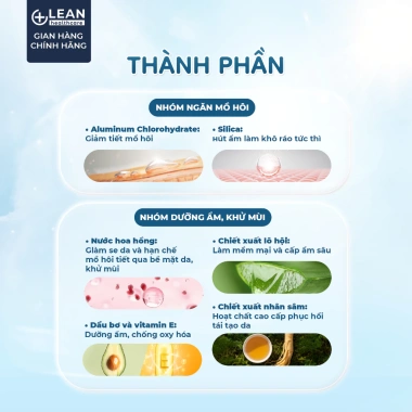 Lotion Lean Hand giảm tiết mồ hôi tay - tay khô thoáng, không bám, chỉ 99.000