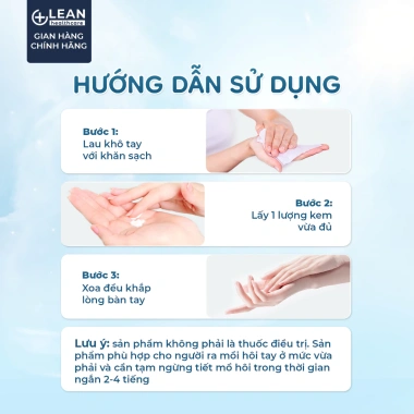 Lotion Lean Hand giảm tiết mồ hôi tay - tay khô thoáng, không bám, chỉ 99.000