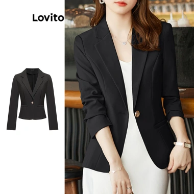 Lovito Blazer Nữ L98AD160 Nút Trơn Thường Ngày - Giá ưu đãi 174.960₫ 8 Lovito Blazer Nữ L98AD160 Nút Trơn Thường Ngày - Giá ưu đãi 174.960₫ 8
