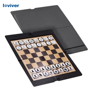Loviver Bộ cờ vua Mini gập lại - Trò chơi gia đình di động, giá ưu đãi 101.520₫