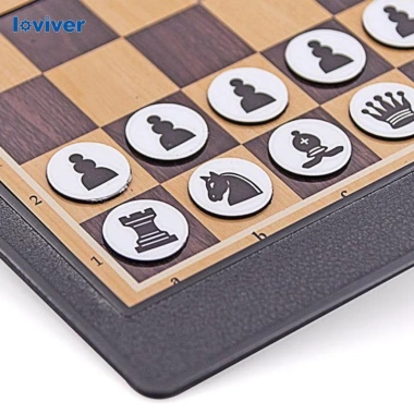 Loviver Bộ cờ vua Mini gập lại - Trò chơi gia đình di động, giá ưu đãi 101.520₫