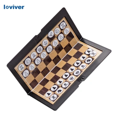 Loviver Bộ cờ vua Mini gập lại - Trò chơi gia đình di động, giá ưu đãi 101.520₫ 6 Loviver Bộ cờ vua Mini gập lại - Trò chơi gia đình di động, giá ưu đãi 101.520₫ 6