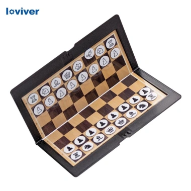 Loviver Bộ cờ vua Mini gập lại - Trò chơi gia đình di động, giá ưu đãi 101.520₫ 7 Loviver Bộ cờ vua Mini gập lại - Trò chơi gia đình di động, giá ưu đãi 101.520₫ 7