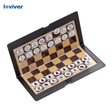 Loviver Bộ cờ vua Mini gập lại - Trò chơi gia đình di động, giá ưu đãi 101.520₫