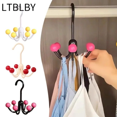 LTBLBY 360° Móc Xoay Đa Năng - Treo Quần Áo, 6 Bóng Dopamine, Khăn Cà Vạt, Giá Trưng Bày, 35,640 VND
