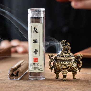 Lư hương Kì Lân Mini Vân Mây 60g - kim loại nặng, an toàn, ít khói, thơm lâu