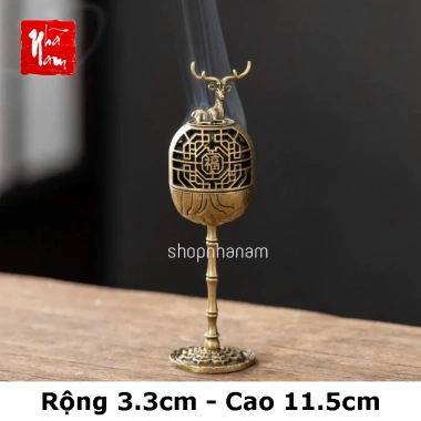 Lư Hương Lộc Đỉnh Mini Đốt Trầm Hương Lư Đồng – Xông Trầm Trang Trí Văn Phòng, Nhà Cửa, Giá 16.500₫